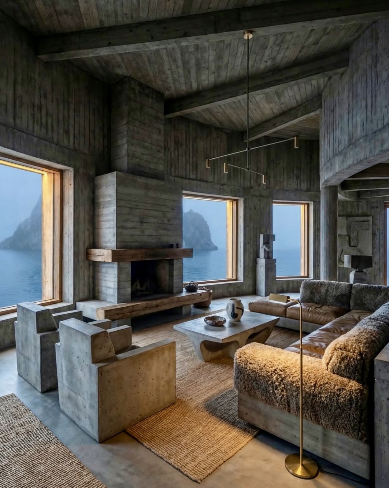 Interior detail showing refined material palette