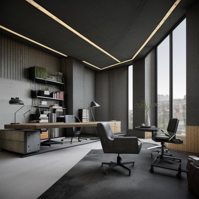 Brutalist space showing refined shadow and material articulation