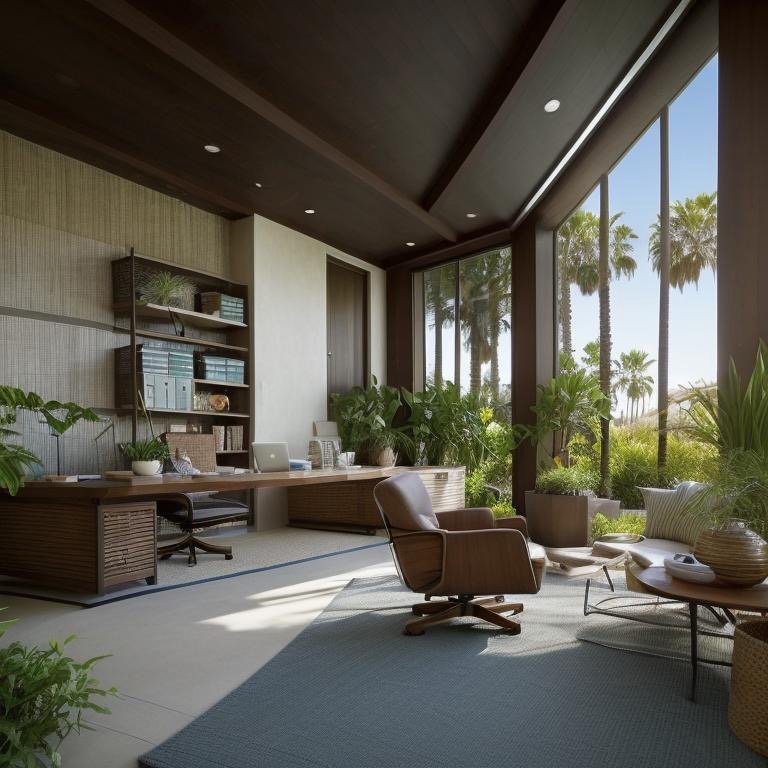 Warm material palette showing natural wood tones and soft materiality