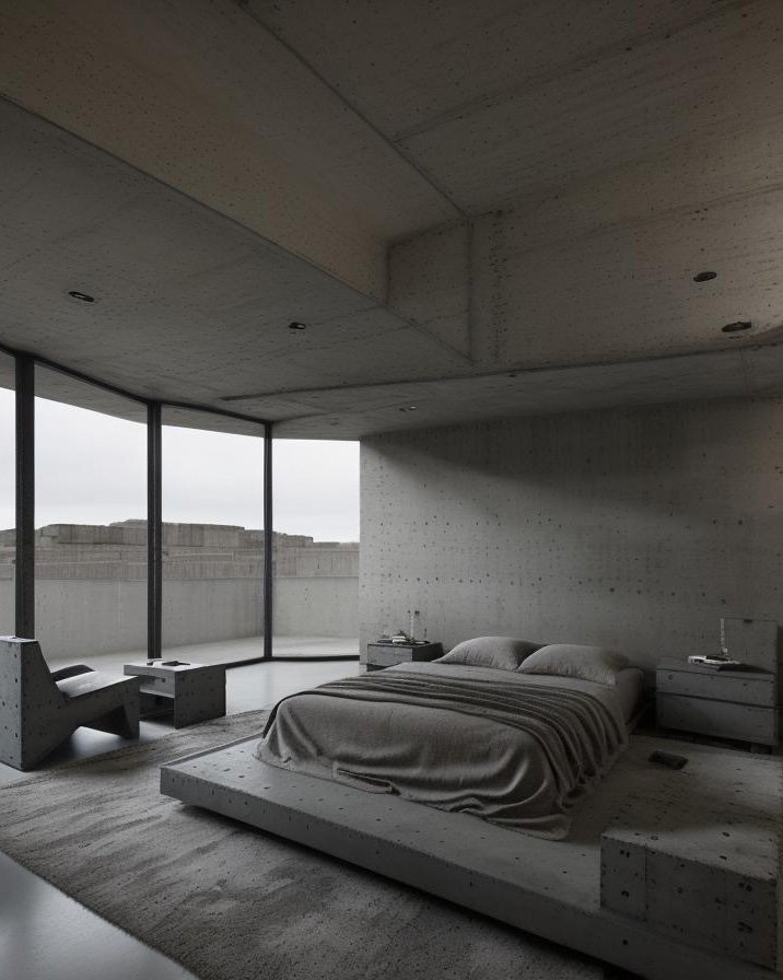 Brutalist architectural details demonstrating material honesty