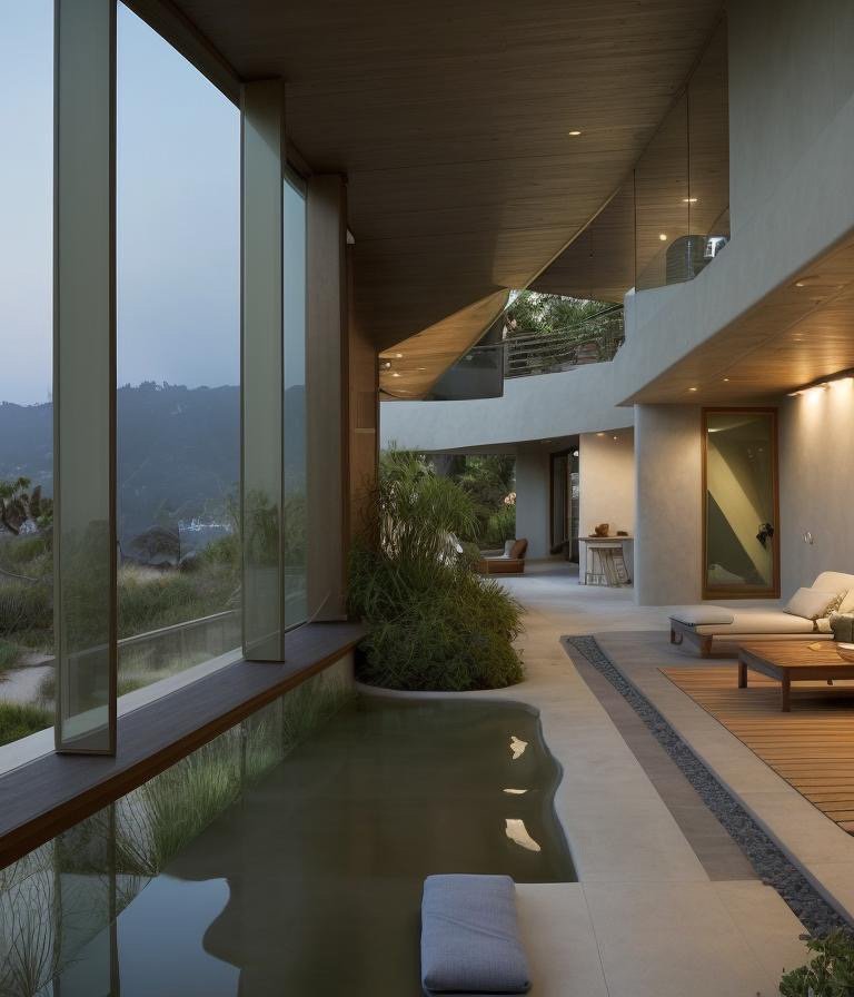 California Casual interior showcasing design refinement and architectural restraint