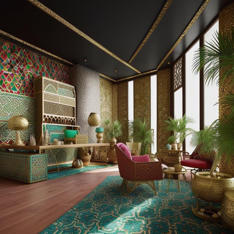 Moroccan curved spatial relationships