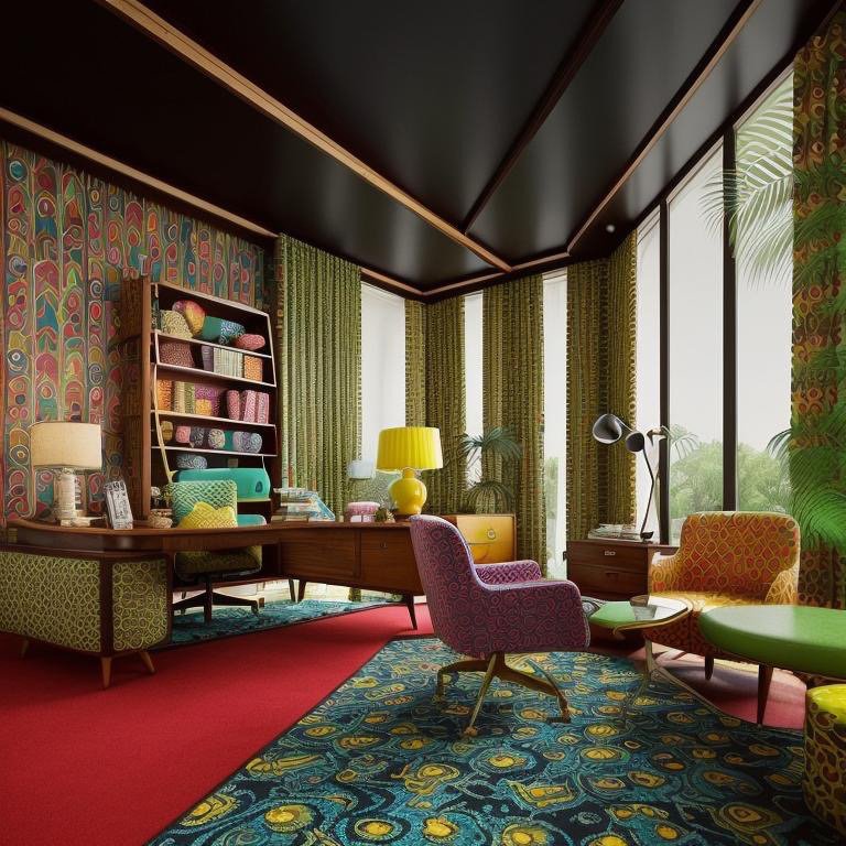 Retro color and texture balance