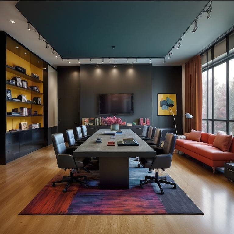 Expressionist variation with kinetic color fields and dynamic spatial depth