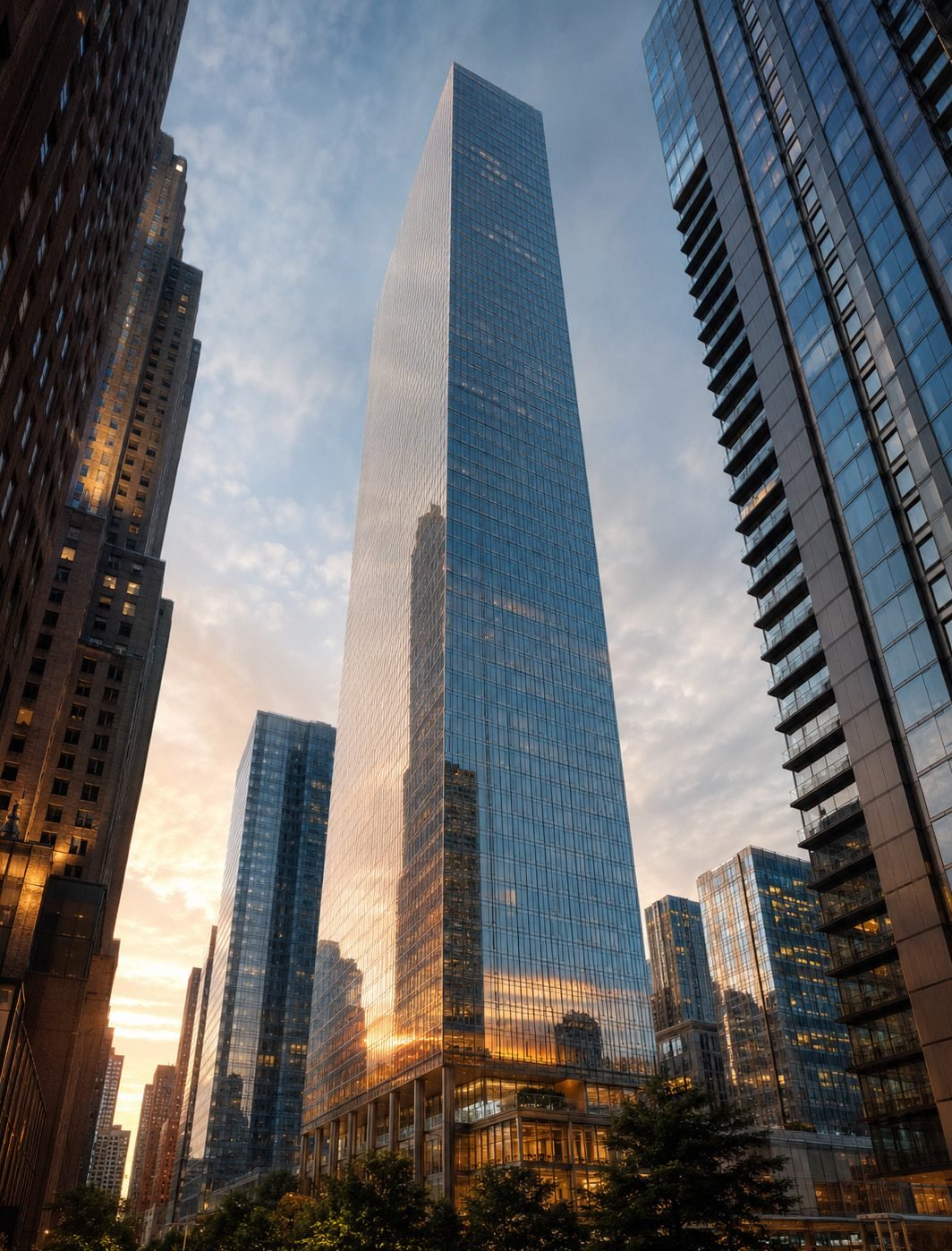 432 Park Avenue rising above Midtown Manhattan